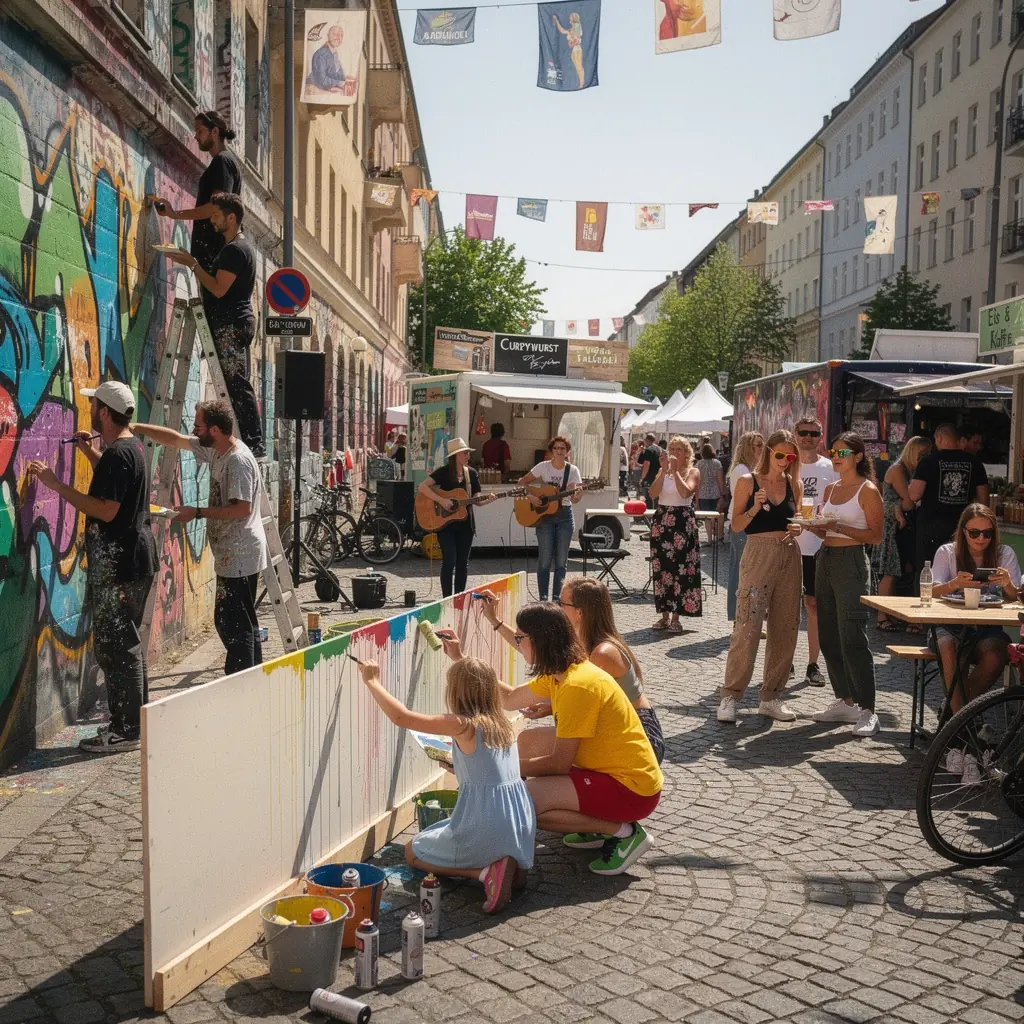 Ein Veranstaltungskalender zeigt kommende kulturelle Events in München.